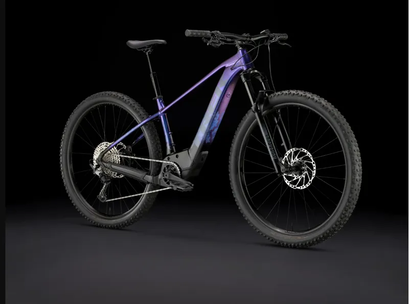 Trek Marlin+ 8 Electric Hardtail Mountain Bike 2025 in Purple Flip to Black Fade-1
